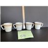 Image 1 : 4 Pyrex D handle mugs