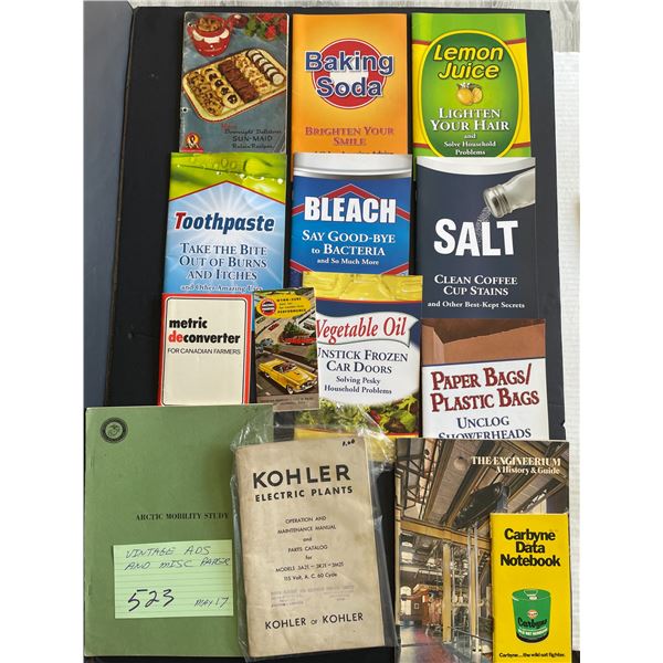 Vintage ads & misc paper