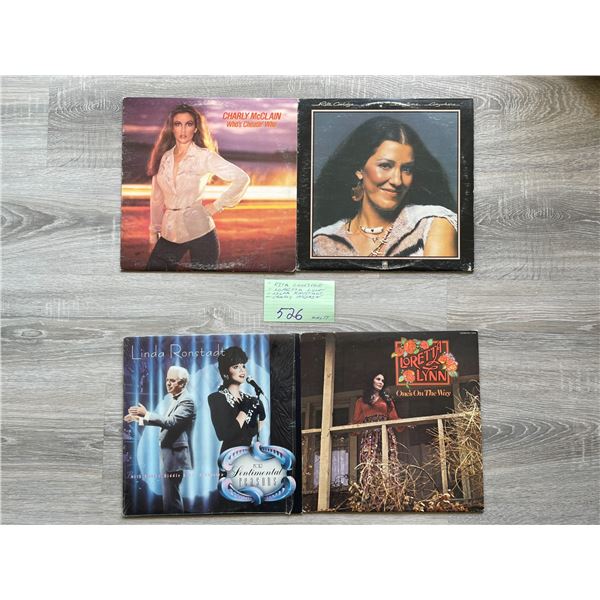 4 albums - Rita Coolidge, Loretta Lynn, Linda Ronstadt, Charly McClain