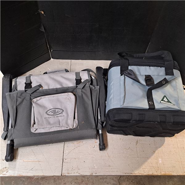 Camping chair and cooler bag