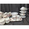 Image 4 : lot of tea cups, champagne glasses, tea pots, small plates, and etc.