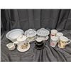 Image 8 : lot of tea cups, champagne glasses, tea pots, small plates, and etc.