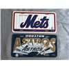 Image 1 : Mets / Astros - Licence Plate Covers