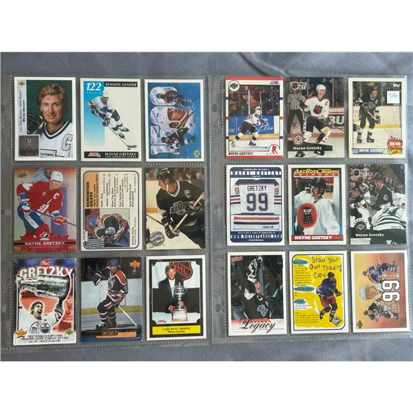 Wayne Gretzky - 2 Sheets (18 Hockey Cards)