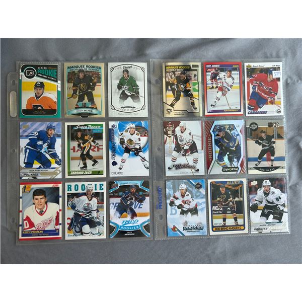 Assorted Rookie Cards - 2 Sheets (18 Cards)