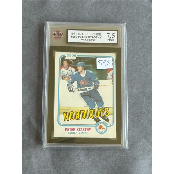 1981-82 - OPC - Peter Stastny - Rookie Card - Graded Near Mint +