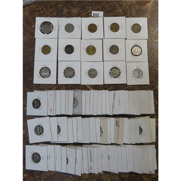 APPROX 90 CDN NICKELS 1927-2008, NOT NECESSARILY SEQ.
