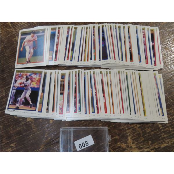 1991 O-PEE-CHEE PREMIER BASEBALL SET 1-100   INC GRIFFEY JR