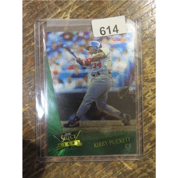 1992 SCORE  SELECT BASEBALL DUFEX SELECT STARS #18 KIRBY PUCKETT  INSERT