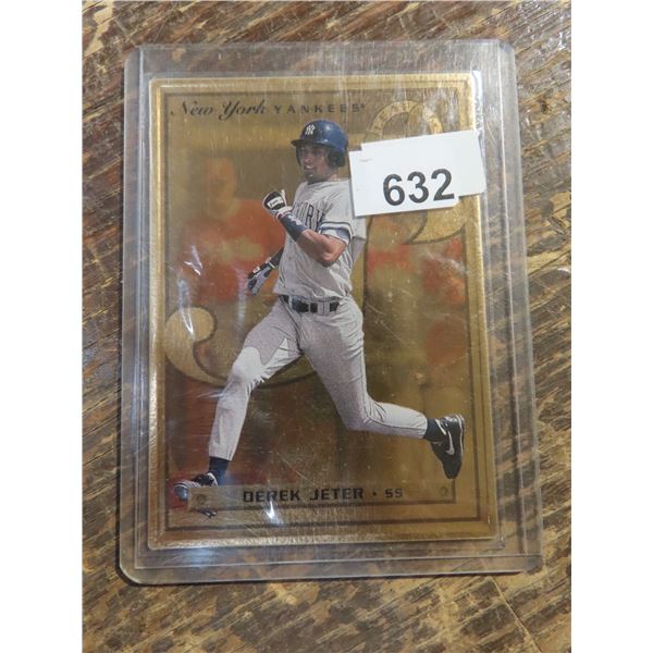 1996 Donruss Leaf Preferred Derek Jeter #40 Steel Gold