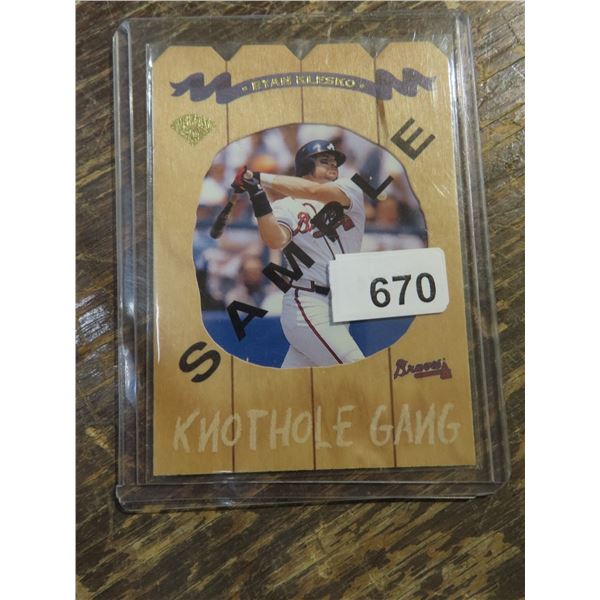 1996 Donruss #10 RYAN KLESKO Knothole Gang  Promo SP /5000
