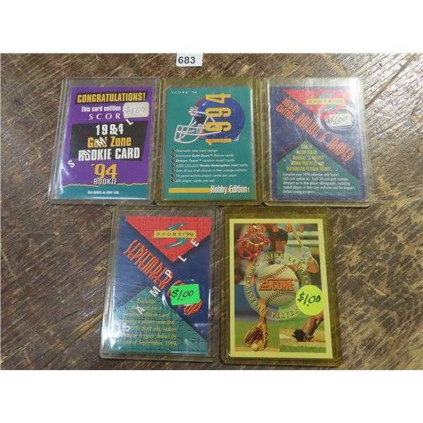 5- 1994 SCORE BRAND PROMOS