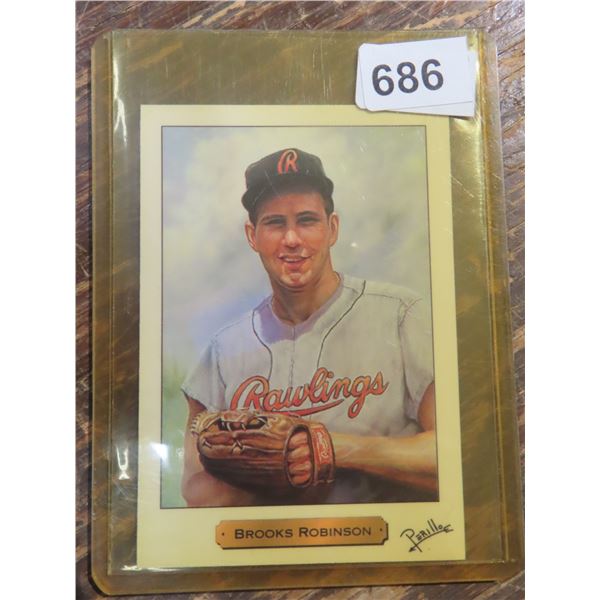 1991 PM Cards Rawlings Series Promo #2 Brooks Robinson card
