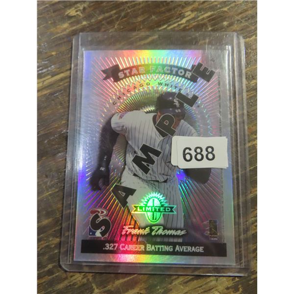 1997 Leaf Limited Star Factor Sample Frank Thomas #4