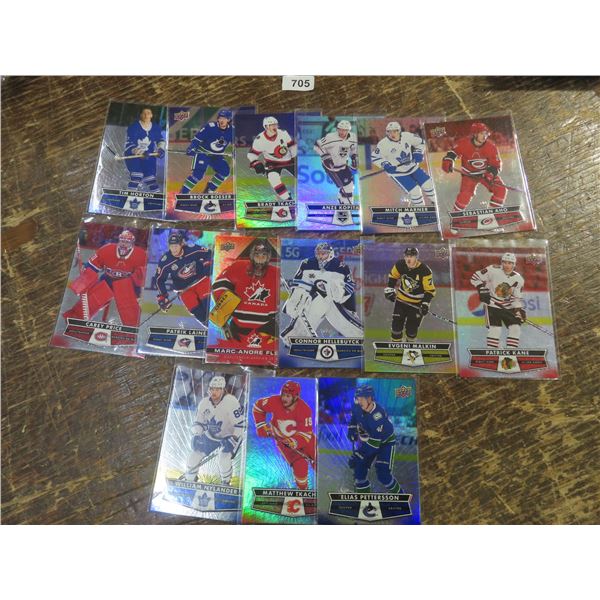 16- 21-22 HORTON'S  HOCKEY CARDS  #'S 1,6,7,11,16,20,31,35,36,68.71,85,100,102,113