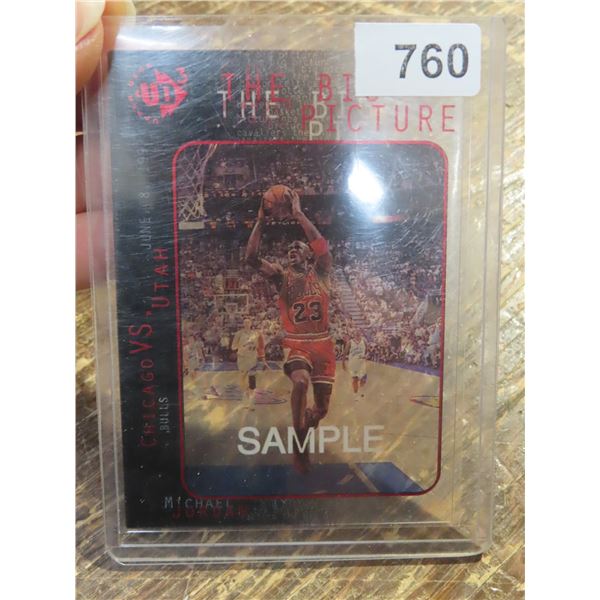1997 UD UD3 MICHAEL JORDAN THE BIG PICTURE INSERT *SAMPLE