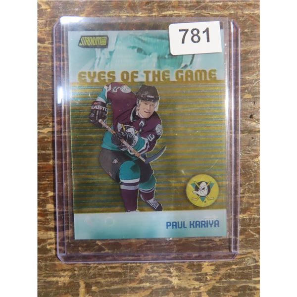 1999-00 Stadium Club Paul Kariya Eyes of the Game EG3