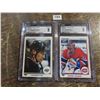 Image 1 : 1990-91 UPPER DECK PROMOS #241 WAYNE GRETZKY CGC 8 #241 PATRICK ROY CGC 8