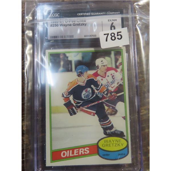 Wayne Gretzky 80/81 O-Pee-Chee 2nd Year #250 CGC-6