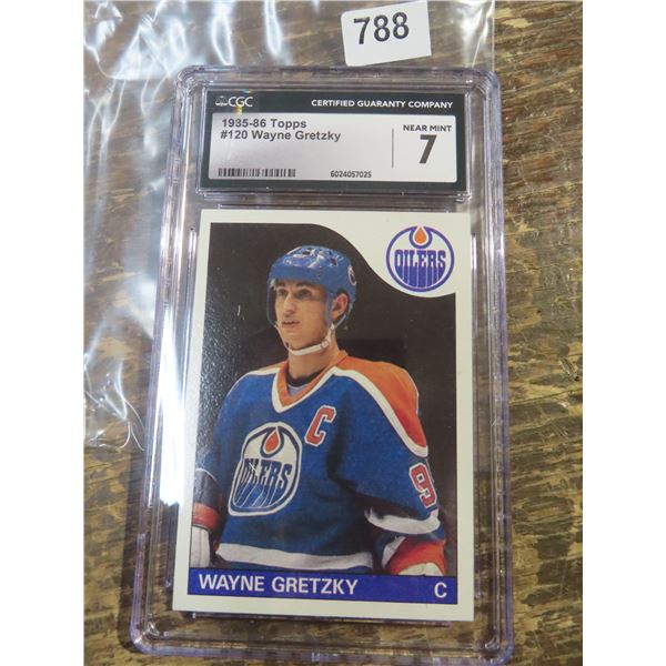 Wayne Gretzky 85/86 TOPPS #120 CGC 7