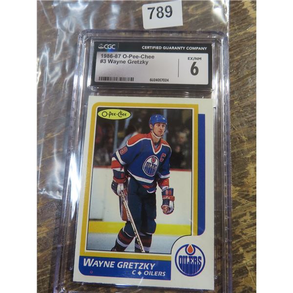 Wayne Gretzky 86/87 O-Pee-Chee #3 CGC 6