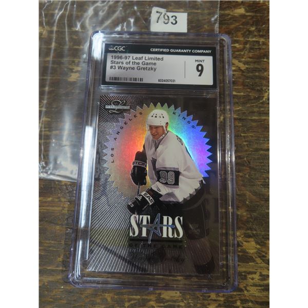 Wayne Gretzky 96-97 leaf ltd  STARS of the GAME #3/12 CGC 9  1065/5000