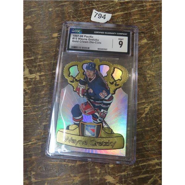1997-98 PACIFIC WAYNE GRETZKY GOLD CROWN DIE-CUTS #15