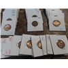 Image 2 : 100 – CARDED US PENNIES, FEW OLDER, MOSTLY 50'S,60' 70'S  UNC
