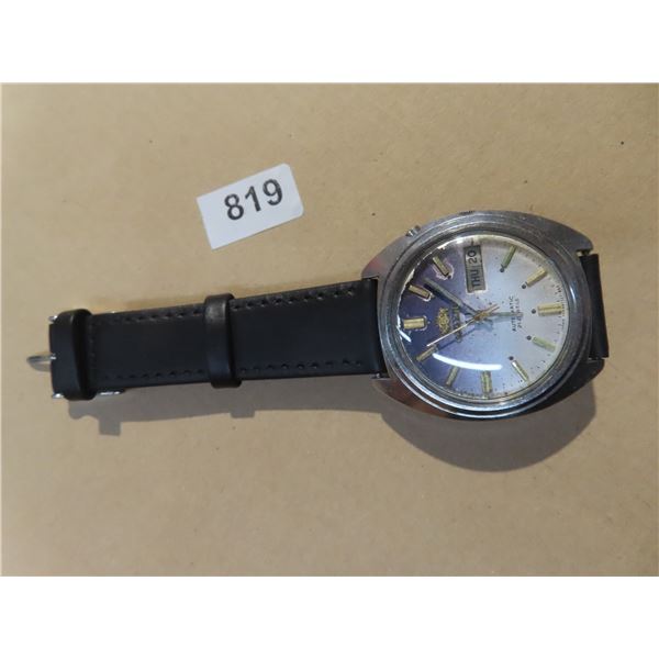 VINTAGE MEN'S ORIENT AUTO WIND, DAY/DATE @3   RUNS