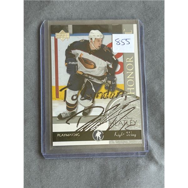 Dany Heatley - Autographed Hockey Card