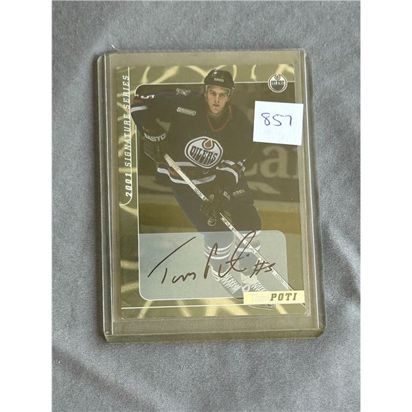 Tom Poti - Autographed Hockey Card