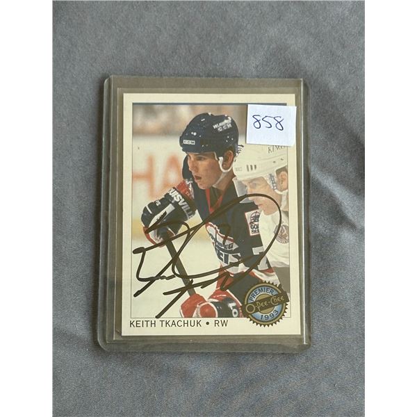 Keith Tkachuk - Autographed Hockey Card