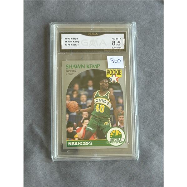 Shawn Kemp - Rookie Card - Graded Near Mint / Mint +