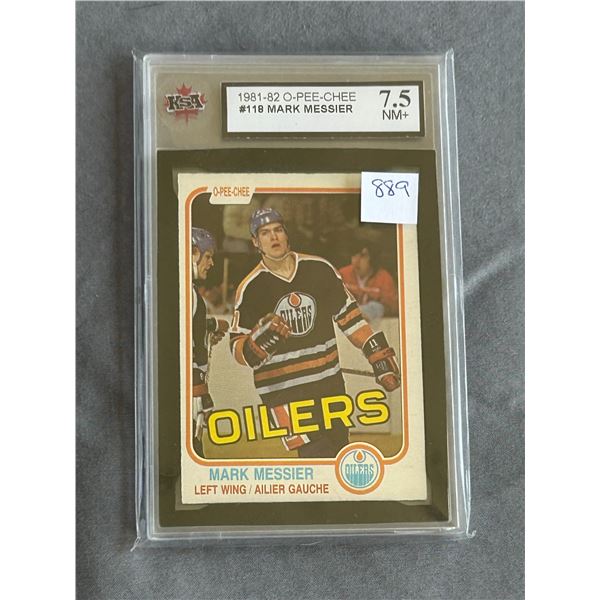 1981-82 - OPC - Mark Messier - Graded Near Mint +