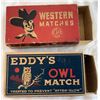 Image 1 : Eddy Owl's and Western Match Boxes