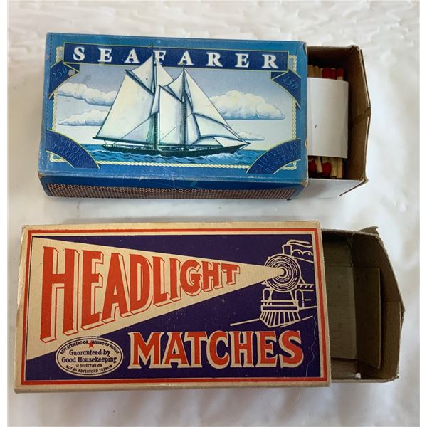 Headlight and Seafarer Match Boxes