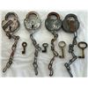 Image 1 : Four Large Locks w/ Misc. Keys