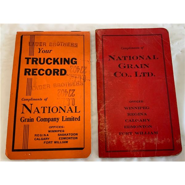 1948 and 1949 National Grain Log Books