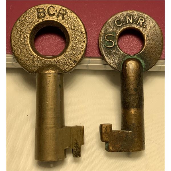 CNR and BCR Railroad Keys