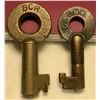 Image 1 : CNR and BCR Railroad Keys