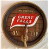 Image 1 : Great Falls Beer Sign 1950's 13.5"