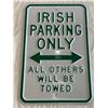 Image 1 : Irish Parking Sign