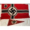 Image 1 : Nazi Flag and Pennant Brought Home by POW form Zealandia SK