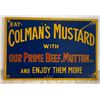 Image 1 : Coleman's Mustard Porcelain/Painted Sign. Reproduction