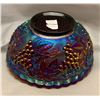 Image 4 : IMPERIAL GLASS AMETHYST+CARNIVAL GLASS “GRAPES” DEEP ROUND MASTER BERRY BOWL CIRCA