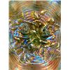 Image 2 : NORTHWOOD RARE EMERALD GREEN ROSE SHOW CARNIVAL GLASS 8 RUFFLE BOWL CIRCA 1909