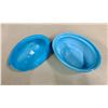 Image 3 : HEISEY BLUE SLAG VINTAGE HEN ON NEST
