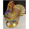Image 2 : VINTAGE CARNIVAL GLASS TURKEY CANDY BOWL 2PC