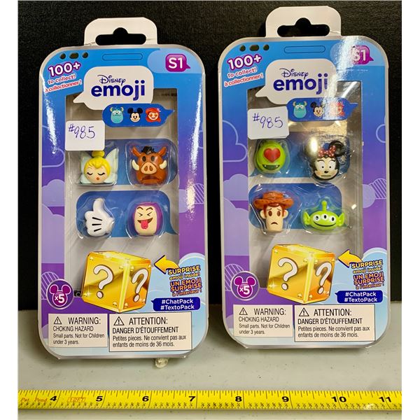 DISNEY EMOJI SEALED TOYS VIVID 2017 NIB