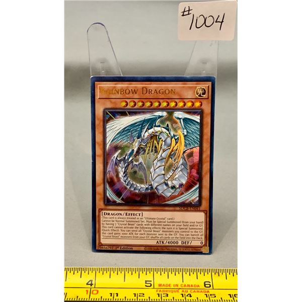 YU-GI-OH RAINBOW DRAGON HOLO 1ST EDITION RARE+ AUTHENTIC